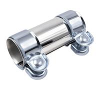 Uryxery Collier d’échappement 45 mm, Manchon INOX à Double Collier, étanche et anticorrosion, Montage Facile sans Soudure, réparation de Ligne