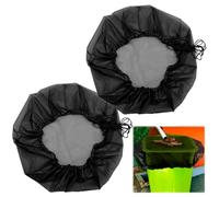Uryxery Lot de 2 Filets Tonneau Pluie 95 cm avec Cordon & Bande Élastique - Contre Les Moustiques & Feuilles, Résistant aux Intempéries, Filtre Eau de Pluie