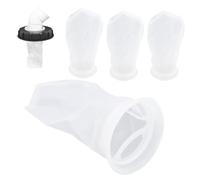 Uryxery Lot de 4 sacs filtrants réutilisables en nylon pour réservoir de poissons et citernes d'eau 10,16 x 25,4 cm