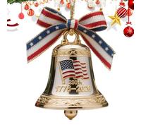 US 250th Bell Ornament - Fondation Commémorative Keeprsake, America Metal Bell, Décoration De Vacances Patriotique | Hangible Vintage Collectionnable, Accent Souvenir Commémoratif, Afficha
