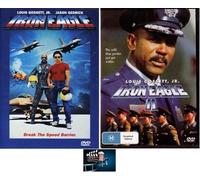 US Air Force Double Feature IRON EAGLE One 1 & IRON EAGLE 2 Two DVD Set Bundled with Movie Take Art Card