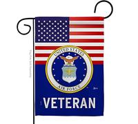 US Air Force Veteran Flag Home Decorations Official Armed Forces USAF American Flags For Outside House Banner Garden Remembrance Retire Military Memorabilia Memorial Wall Art Lawn Porch Room Poster Veteran Gifts Gifts Made In USA