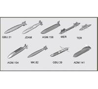 Us Aircraft Weapons - Guided Bombs - 1:32e -