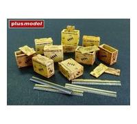 Us Ammunition Boxes With Belts Of Charges - 1:48e - Plus Model G