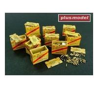 Us Ammunition Boxes With Cartons Of Charges 26. Division ''volksgrenadier'' - 101. Division ''- 1:32e -