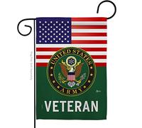 US Army Veteran Garden Flag - Armed Forces Rangers United State American Military Retire Official - House Decoration Banner Small Yard Gift Double-Sided Made In USA 13 X 18.5