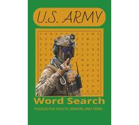 US Army Word Search Puzzle book: Fun Word search with Easy Read Print about Army Soldiers, Navy, Marines and more | 6x9, 110 pages | 50+ puzzles
