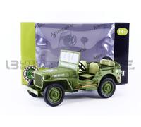 Us Army Wwii Jeep Vehicle Military Police Green 1 18 By American Diorama 77406