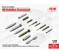 Us Aviation Armement (100% Neuf Moulages) 1:48 Kit De Modèle En Plastique ICM