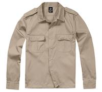 US Chemise à Manches Longues de Service Kaki Beige Army Safari Gr. S-5XL