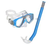 US.Divers Combo JAVA JR | Kit de Plongée, Masque et Tuba pour Enfant 6+ avec vision panoramique à 180°, Protection UV, Verres Anti-buée et Anti-fuite pour randonnée aquatique et snorkeling