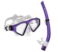 US.Divers Set DORADO II JR | Kit de Plongée, Masque, Palmes et Tuba pour Enfant 6+, vision panoramique à 180°, Garçon Fille, Protection UV, Verres Anti-buée Anti-fuite, Randonnée Aquatique Snorkeling