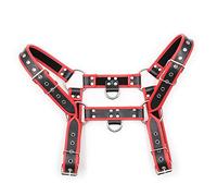 US-DXB Ceinture de harnais de poitrine gothique punk pour hommes Club Rock Party,M,Noir
