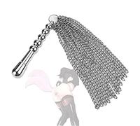 US-DXB Fouet à Double Usage avec poignée en Perles, Argent