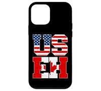 US EH Leaf Canadian American Canada USA Flag Home Pride USEH Coque pour iPhone 12 Mini