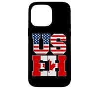 US EH Leaf Canadian American Canada USA Flag Home Pride USEH Coque pour iPhone 14 Pro Max