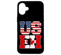 US EH Leaf Canadian American Canada USA Flag Home Pride USEH Coque pour iPhone 16 Plus