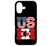 US EH Leaf Canadian American Canada USA Flag Home Pride USEH Coque pour iPhone 17