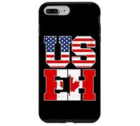 US EH Leaf Canadian American Canada USA Flag Home Pride USEH Coque pour iPhone 7 Plus/8 Plus