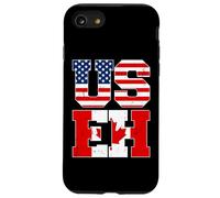 US EH Leaf Canadian American Canada USA Flag Home Pride USEH Coque pour iPhone SE (2020) / 7/8
