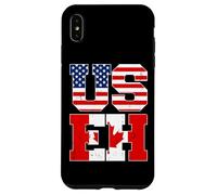 US EH Leaf Canadian American Canada USA Flag Home Pride USEH Coque pour iPhone XS Max