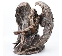 US Figurine Lucifer l'ange déchu Bronze coulé à Froid 16,5 cm