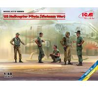 US Hélicoptère Pilots (Vietnam War) (100% New Moules) 1:48 Plastique Model Kit