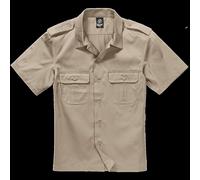 Brandit Us Short Sleeve Shirt Beige 4XL Homme