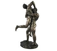 US Hercules et Anteus Statue Bronze Finish Greek Myth