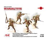 Us Infantry (1918)maquette Figurine Us Infantry (1918) Icm 35693 1/35ème Maquett