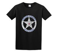 Us Marshal Badge Men Adult Short Sleeve Black 3XL