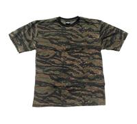 US MILITAIRE HOMMES T-SHIRT ARMY COTON HAUT COMBAT TIGER STRIPE VIETNAM CAMO S-3