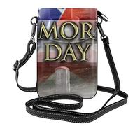 US Military Soldiers Patriotic Memorial Day Porte-monnaie pour téléphone portable :>> Petit portefeuille en cuir à bandoulière pour femme Sac à bandoulière avec fentes pour cartes de crédit 7,6 x 2,9