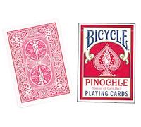 US Playing Card Co. Cards Bicycle Pinochle Poker-Size (Red)
