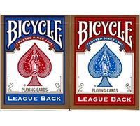 US Playing Card Co. Cartouche Bicycle League Back (6 Rouges/6 Bleus)