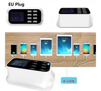 US PLUG Adaptateur d'alimentation Portable à 8 ports, Hub USB rapide avec technologie de détection automatique IC intelligente Nipseyteko
