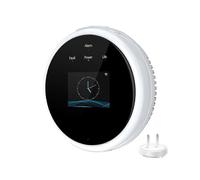 (US Plug, Multicolor) Tuya WiFi Natural Gas Leakage Detector Sensor Temperature Display Smart Alarm for Home Security - UK