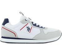 US POLO BEST PRICE BLANC CHAUSSURES DE SPORT HOMMES : Couleur - Blanc, Taille - 44 Taille : 44 Couleur : Blanc