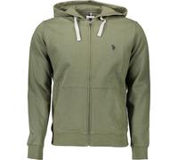 US POLO GREEN SWEATSHIRT MAN AVEC FERMETURE A ZIP : Couleur - Vert, Taille - 2XL Taille : 2XL Couleur : Vert