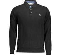 US Polo Hommes Polo à manches longues Noir 63231-47773 : Taille - 2XL Taille : 2XL