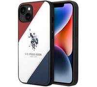 Us Polo Ushcp14Spso3 Iphone 14 6.1" Blanc/Blanc Tricolore Gaufré