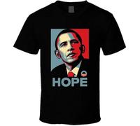 US President Barack Obama Hope T Shirt Mens Tee Size Fan Gift New from US Black Manches Courtes(3X-Large)