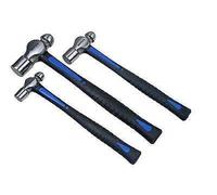 US Pro 1665 Lot de 3 marteaux à billes avec manche en TPR Bleu