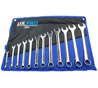 US Pro 2201 Lot de 11 clés mixtes Imperial/SAE/AF 3/8"