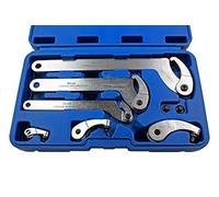 US PRO 6811 Lot de 6 clés à crochet et goupille réglables 35-120 mm