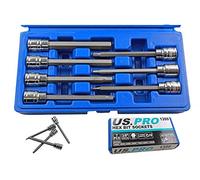 US Pro B1123 Coffret de 7 douilles à embouts hexagonaux pour clé Allen 3-10 mm