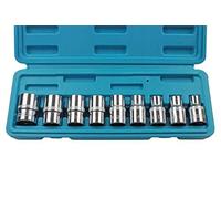 US PRO B1390 Lot de 9 douilles Torx 1/2" E10 à E24 avec étui soufflé
