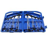US Pro b1587 Lot de 16 clés Torx hexagonales avec poignée en T