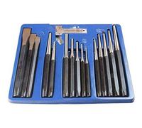 US PRO b2071 Lot de 16 poinçons et burins Noir