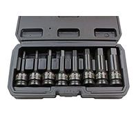 US PRO INDUSTRIAL Lot de 8 douilles à choc hexagonales 1/2" H5 à H19 1378